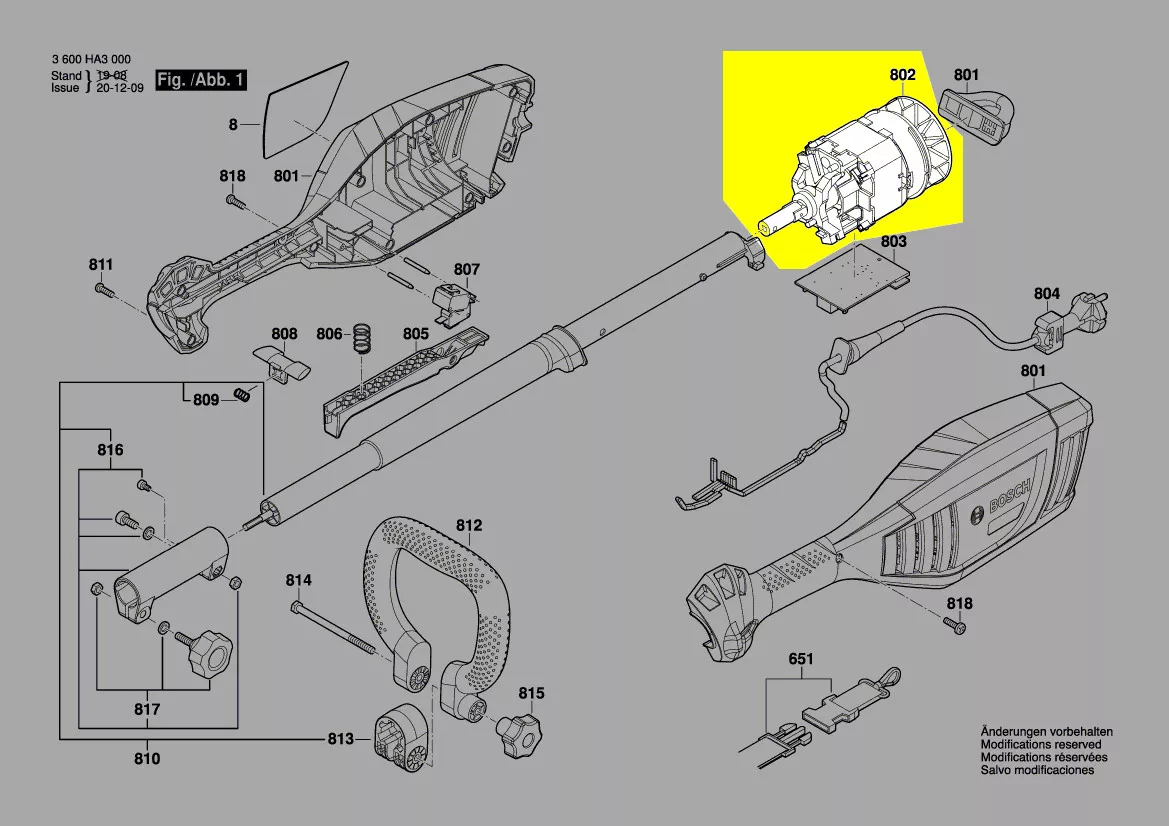 Moteur réf. F 016 F04 261 Bosch